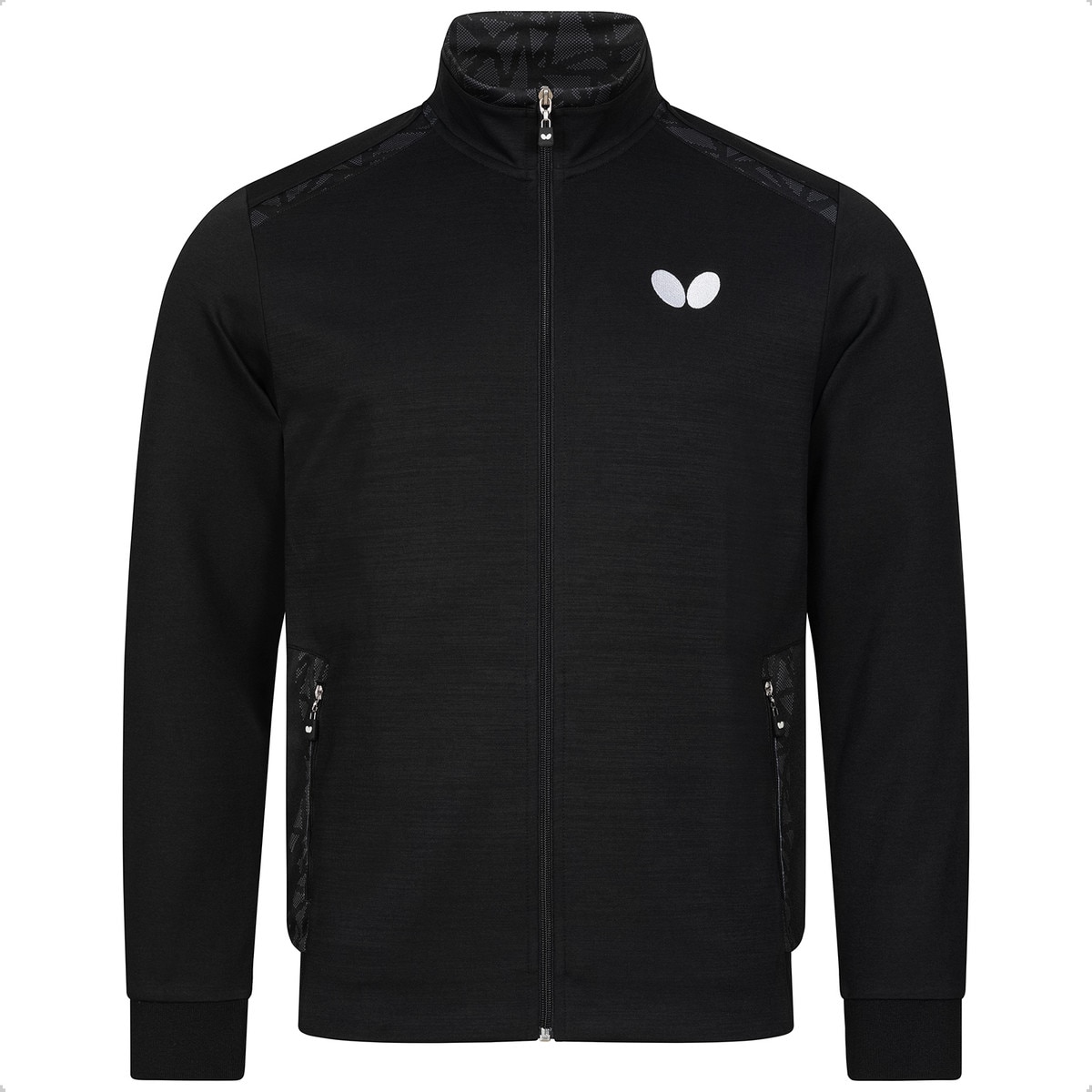 Higo Tracksuit Jacket: Black